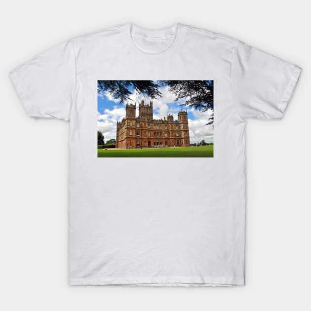 Highclere Castle Downton Abbey England UK T-Shirt by Andy Evans Photos